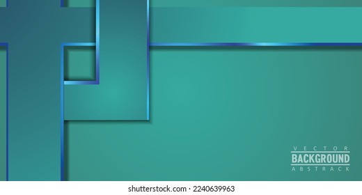 grüner Tosca und gelber abstrakter Hintergrund mit luxuriösen Linien, Vektorgrafik
