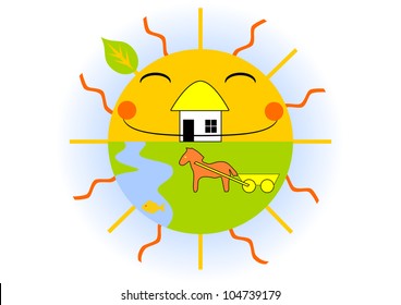Green tourism vector eps10