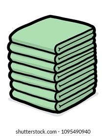 green towels / cartoon
