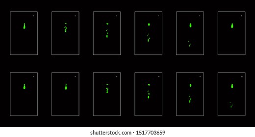 Green toxic drop animation sprite sheet for animation. Animation for game, cartoon, motion or something else.