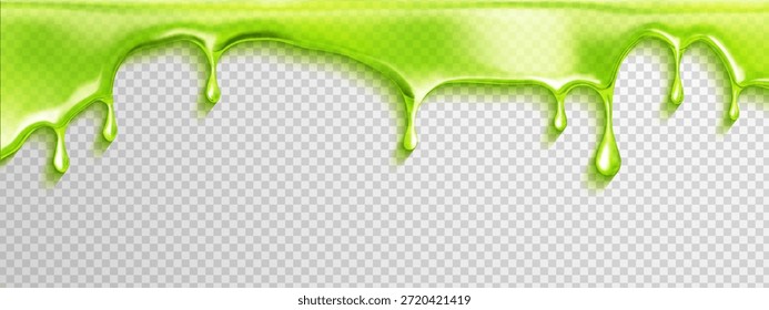 Fundo de lodo tóxico verde com gotejamento halloween splash e líquido de ranho 3D. Pinta mancha radioativa com design verde e textura de lodo tóxico para expelir líquido. Estética de quadrinhos blob para o dia das bruxas