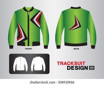 green tracksuit design vector illustration