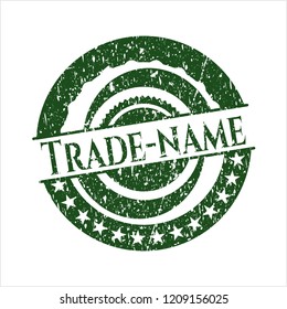 Green Trade-name rubber grunge texture seal