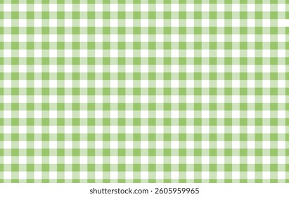 Green traditional gingham seamless background 