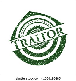 Green Traitor Distressed Rubber Texture Stock Vector (Royalty Free ...