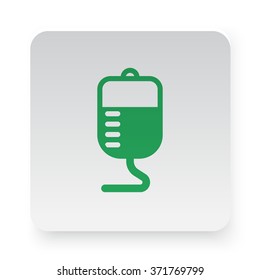 Green Transfusion icon on white app button