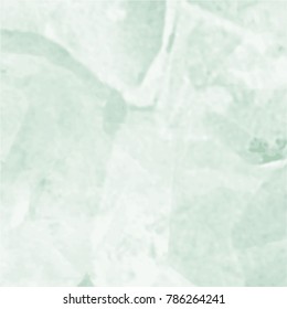 green transparent watercolor marble stone pattern with hard edged shaped areas, vector illustration
