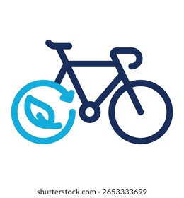 Elemento verde del icono del Transporte para el diseño