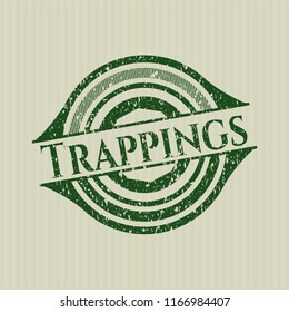 Green Trappings rubber grunge texture seal