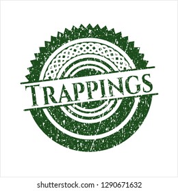 Green Trappings with rubber seal texture