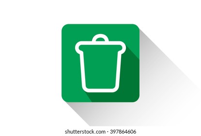 green trash icon