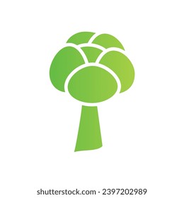 green tree abstract plant logo