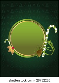 Green tree background 1  - vector