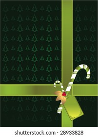 Green tree background 2 - vector