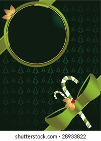 Green tree background 3 - vector