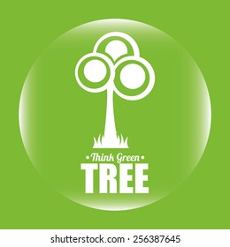 green tree design, vector illustration eps10 graphic 