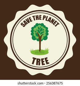 green tree design, vector illustration eps10 graphic 