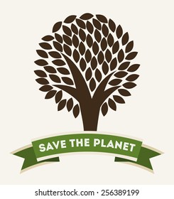 green tree design, vector illustration eps10 graphic 