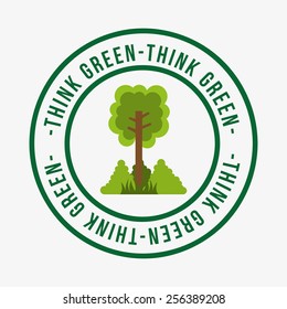green tree design, vector illustration eps10 graphic 