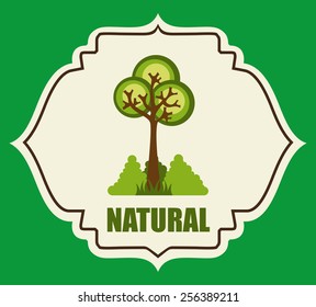 green tree design, vector illustration eps10 graphic 