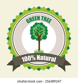 green tree design, vector illustration eps10 graphic 