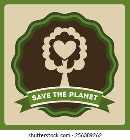 green tree design, vector illustration eps10 graphic 