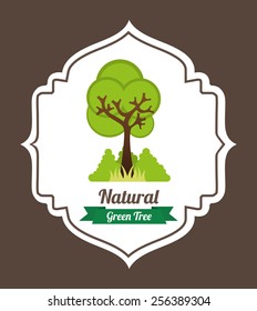 green tree design, vector illustration eps10 graphic 