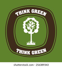 green tree design, vector illustration eps10 graphic 