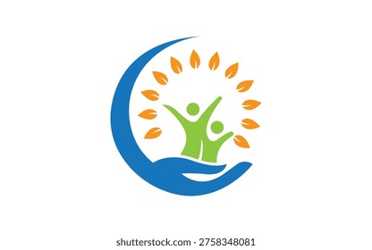 Green Tree Ecology Nature Environment Protection Logo Design