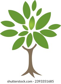 green tree ecology nature logo