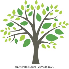 Grünes Baumumfeld, Naturlogo