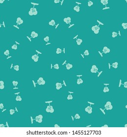 Green Tree in the ground icon isolated seamless pattern on green background. Forest symbol.  Vector Illustration