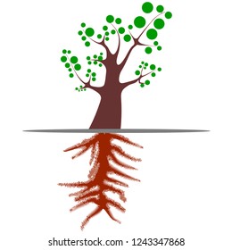 Green Tree icon Isolated Green Tree icon
