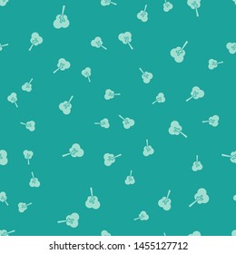 Green Tree icon isolated seamless pattern on green background. Forest symbol.  Vector Illustration