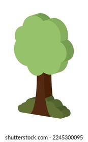 green tree icon isometric design