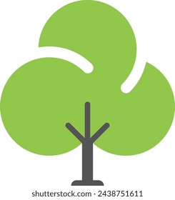 Green tree icon. Park symbol. Nature sign