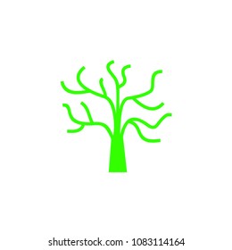 Green tree icon template
