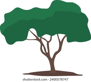 Green tree icon vector illustrator