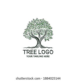 Tree Logo Design Template Vector Environment Stock Vector (Royalty Free ...