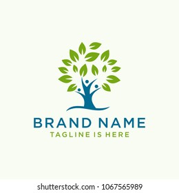 Green Tree isolated on a white background, Vector illustration