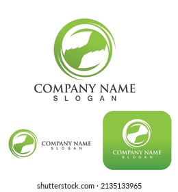 Green Tree leaf ecology logo  nature element vector