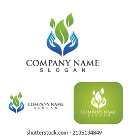 Green Tree leaf ecology logo  nature element vector