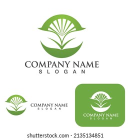 Green Tree leaf ecology logo  nature element vector