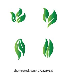 ecología de hoja de árbol verde como elemento natural vector 