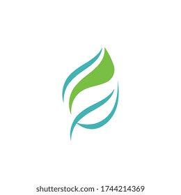 Green Tree leaf ecology nature element vector design