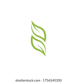 Green Tree leaf ecology nature element vector design
