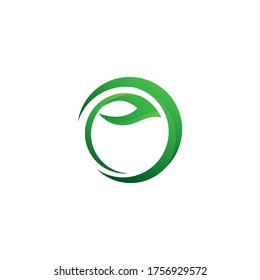 Ecología de la hoja verde elemento de diseño vectorial
