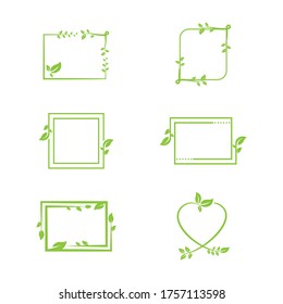Ecología de la hoja verde elemento de diseño vectorial
