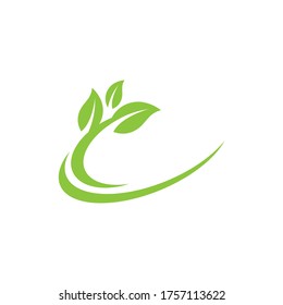 Green Tree leaf ecology nature element vector design