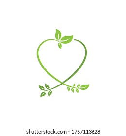 Ecología de la hoja verde elemento de diseño vectorial